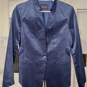 Banana Republic - Navy Blue Velvet Blazer Size 6